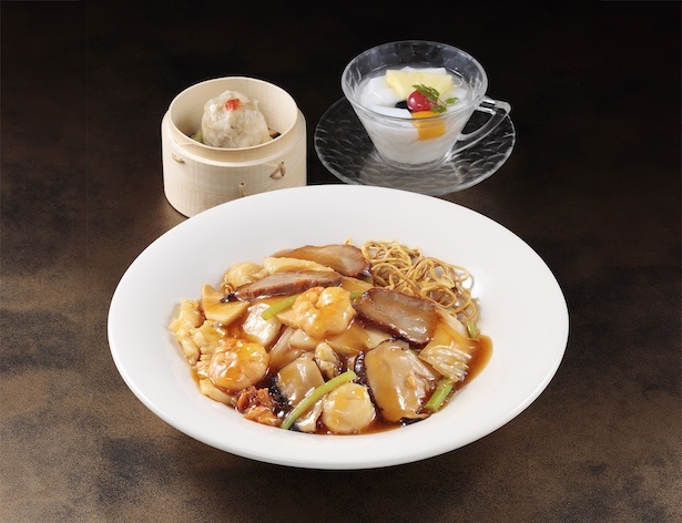五目あんかけやきそばセット