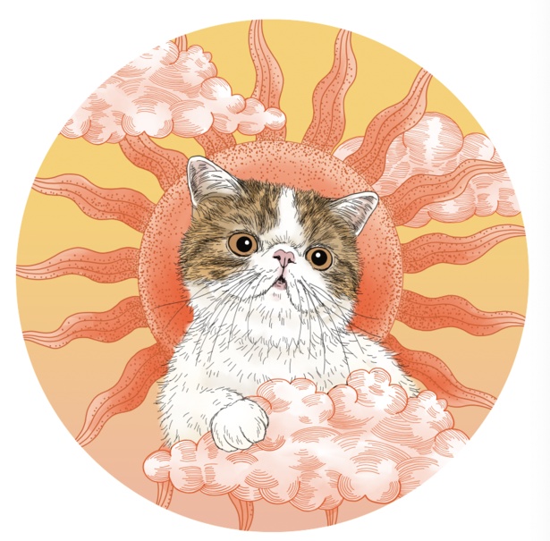 【写真】365CAT.ARTさんによる、こんぶちゃんのイラスト