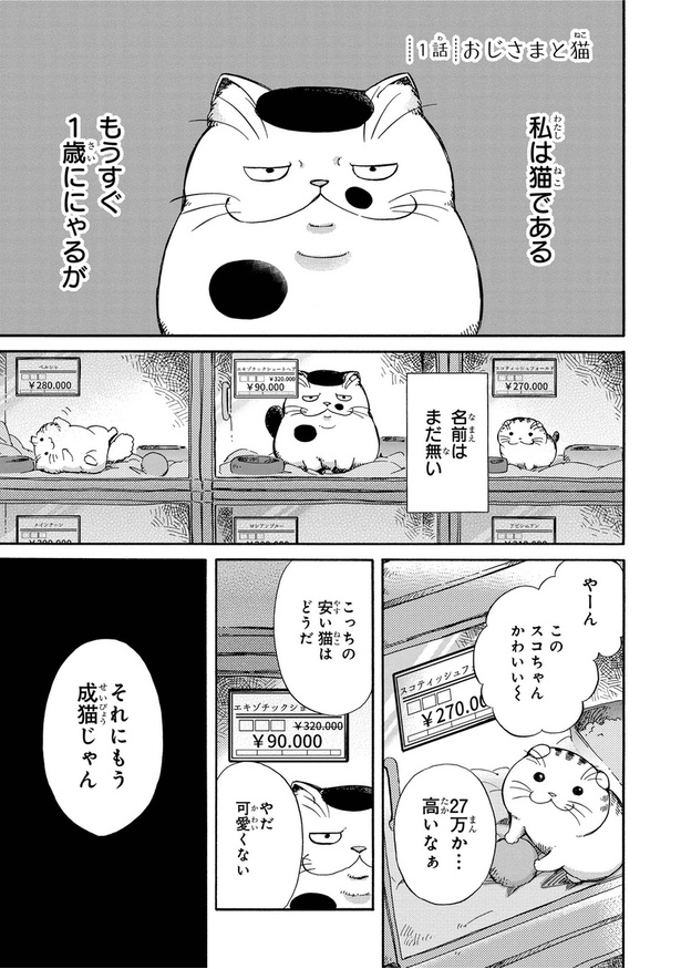 【漫画】「おじさまと猫」を読む 画像提供：(C)Umi Sakurai/SQUARE ENIX