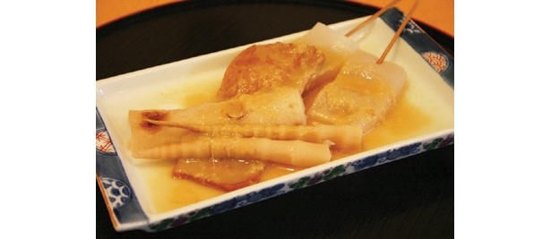 青森生姜味噌おでんも絶品。500円で食べられる