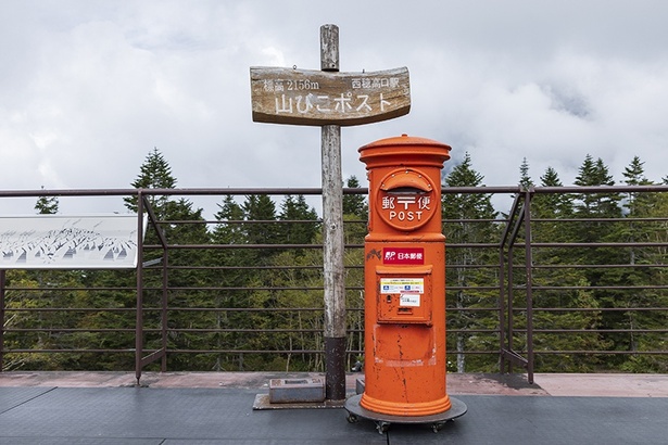 「山びこポスト」に旅の思い出を投函しよう