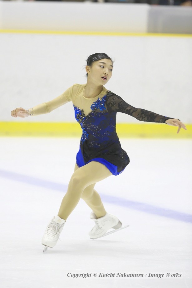 坂本花織、ショートプログラムの演技。この試合からプログラムを“月光”に変更した