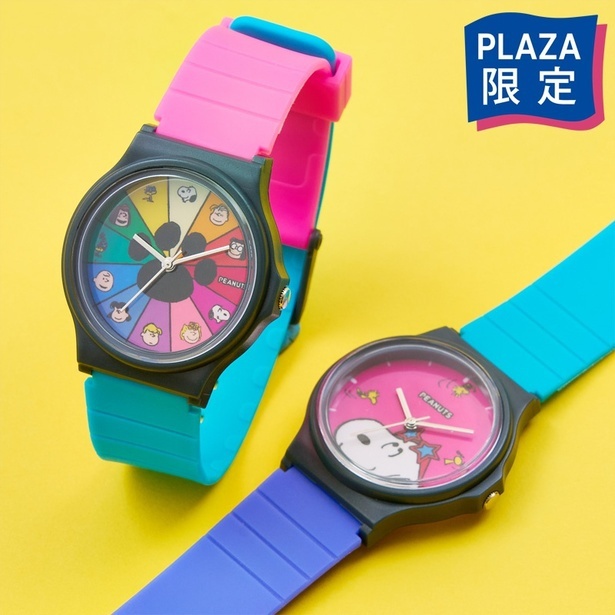 「ウォッチ(スヌーピー＆ウッドストック／ルーレット)」(各3300円)