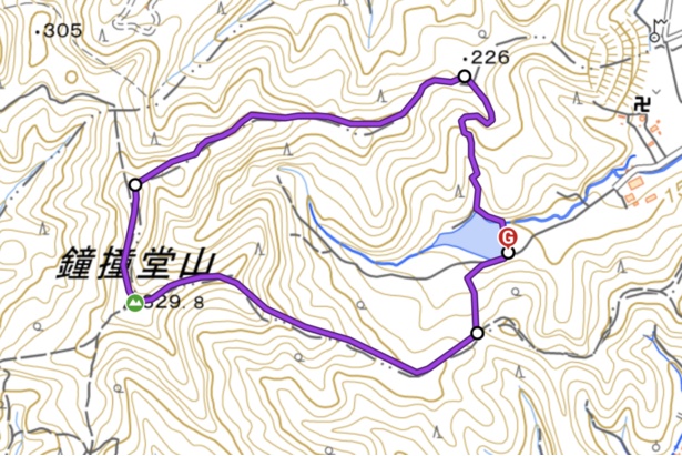 ふるさとの森発着｜鐘撞堂山 周回コース