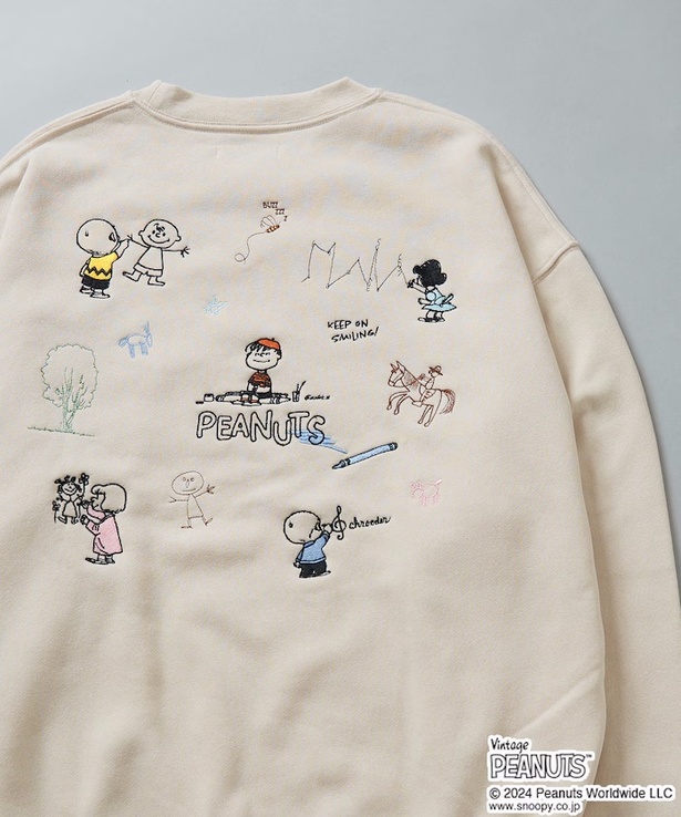 「FREAK'S STORE」からトレンドのキャラクタースウェットが登場。スヌーピー不在(!!)の「PEANUTS」別注アイテムだ