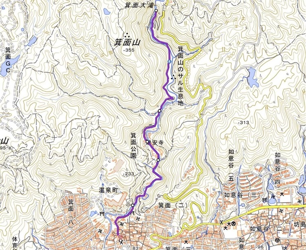 箕面大滝公園入口発着｜滝百選の名爆をめぐる往復コース