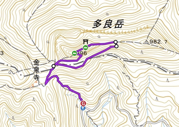 金泉寺登山口発着｜山岳信仰の史跡をたどる国見岳 往復コース