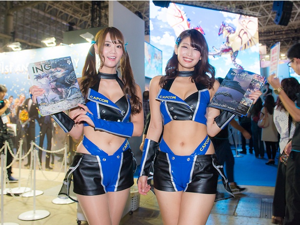 カプコン ブースのコンパニオン