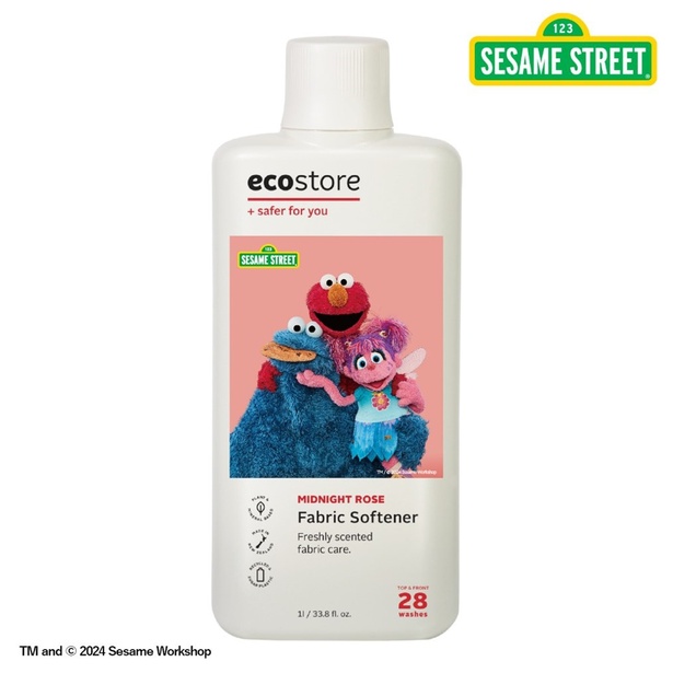 「SESAME STREET ファブリックソフナー＜ミッドナイトローズ＞1L」(1540円)