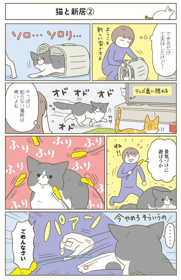 やっぱり知らない場所は怖いよね （C）卵山玉子／KADOKAWA