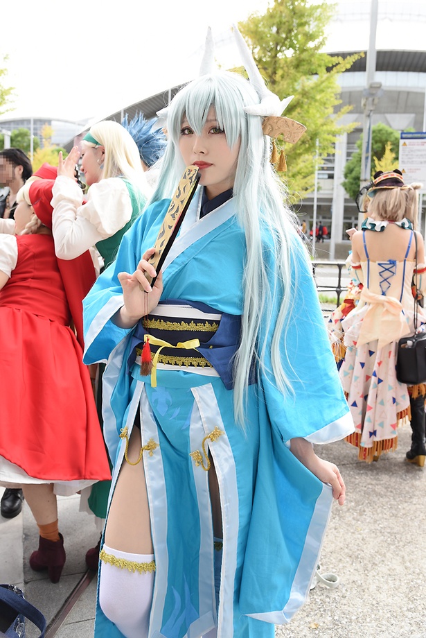 「Fate/Grand Order」の清姫に扮する佐藤ちあきさん