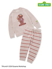 「【KIDS】モチーフジャガードプルオーバー&ロングパンツセット」(1万3970円)