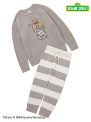 「【HOMME】モチーフジャガードプルオーバー&ロングパンツセット」(1万6500円)
