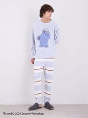 「【HOMME】モチーフジャガードプルオーバー&ロングパンツセット」(1万6500円)
