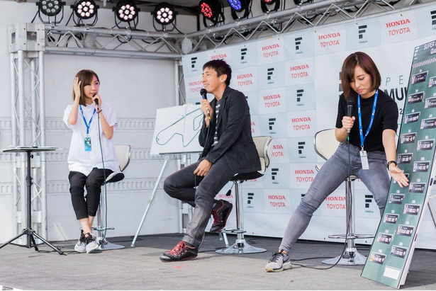 プロドライバーを迎えたステージイベントは大盛況！
