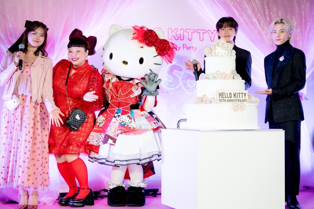 「HELLO KITTY 50th Anniversary Party」の様子