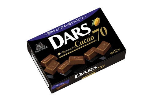 ハイカカオチョコレートを気軽に！カカオ70％の小枝とダースが登場