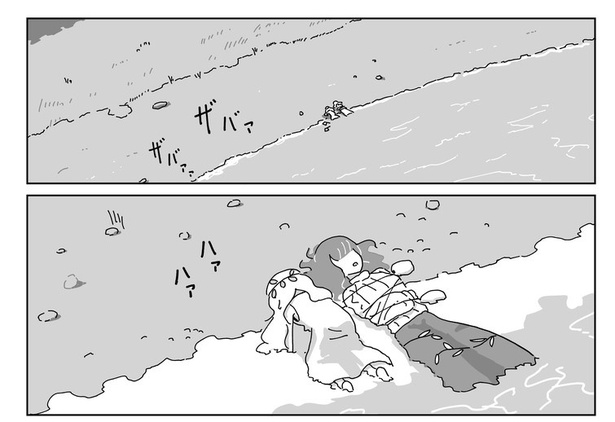 木こりが泉に05