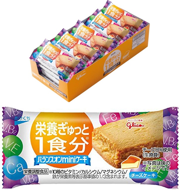 バランスオンminiケーキ 江崎グリコ