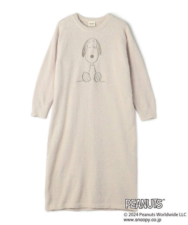 「もこもこルームウェアワンピース(アイボリー)」(7480円)