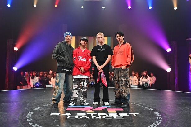 (左から)HAYATO(ONE N' ONLY)、和田颯(Da-iCE)、松井利樹(BALLISTIK BOYZ from EXILE TRIBE)、佐々木大光(7 MEN 侍)