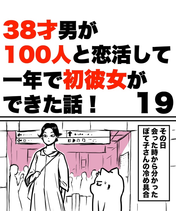 「38才男が100人と恋活して1年で初彼女ができた話」19の①