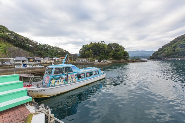 淡島桟橋からホテルまで、無料の送迎船が利用可能