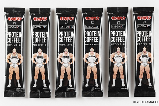 【写真】メガロス PROTEIN COFFEE キン肉マン特別パッケージ