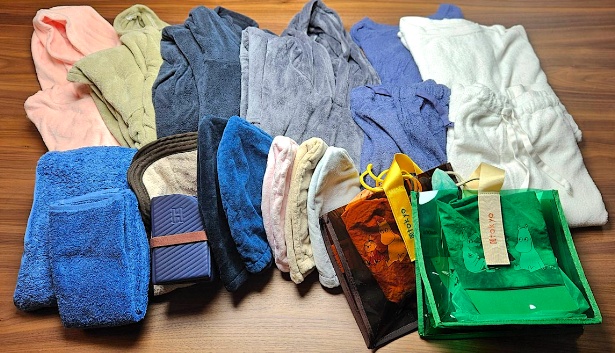 滞在中は常に新しい備品を使用できる