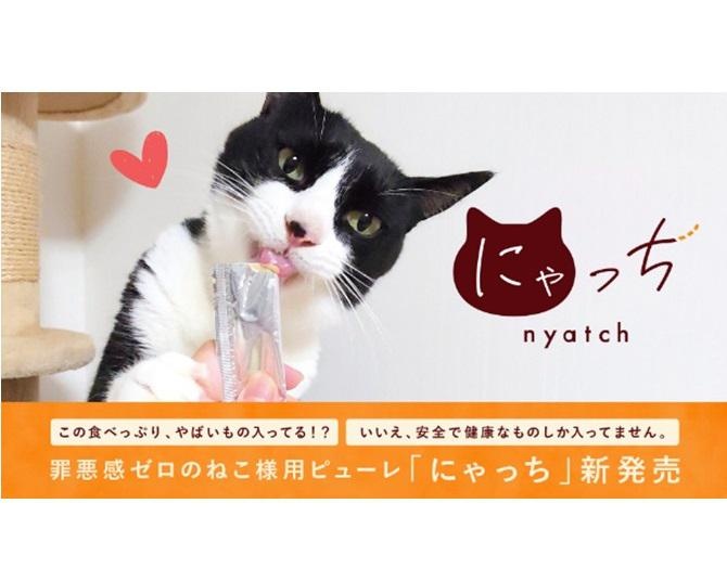 愛猫も喜ぶ！無添加・100％天然由来・低塩分で罪悪感ゼロの猫用ピューレ「にゃっち」が新発売