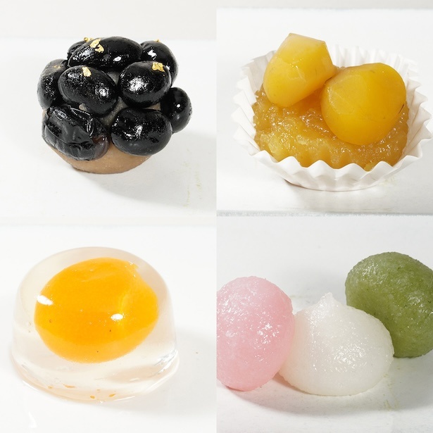 【写真】和菓子には黒豆など縁起のいい食材を活用