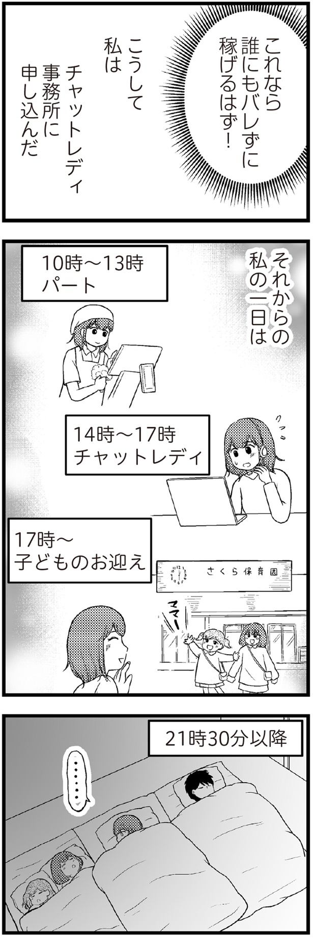 これなら誰にもバレずに稼げるはず！ （C）涼子、海原こうめ／KADOKAWA