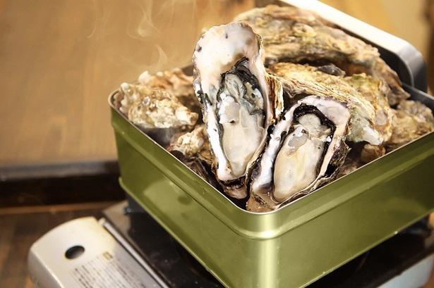 三次水産能登牡蠣養殖場_能登かきガンガン焼き