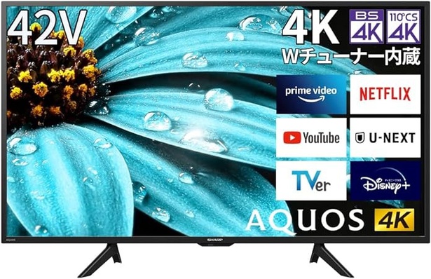 シャープ 42V型 4K 液晶 テレビ AQUOS