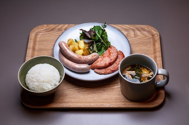 ソーセージグリル定食