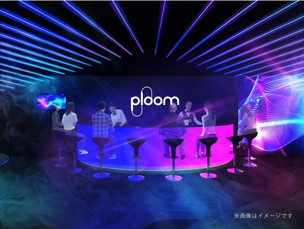 「Ploom LOUNGE」のテイスティングカウンター