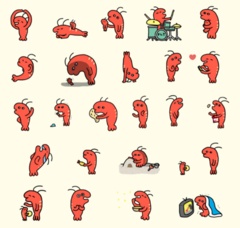 大人気のLINEスタンプ「えっびっ3」