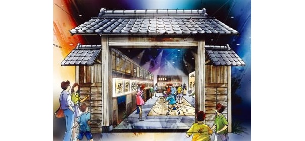 幕末の情緒が漂う、館内の“幕末土佐通り”/高知･龍馬ろまん社中