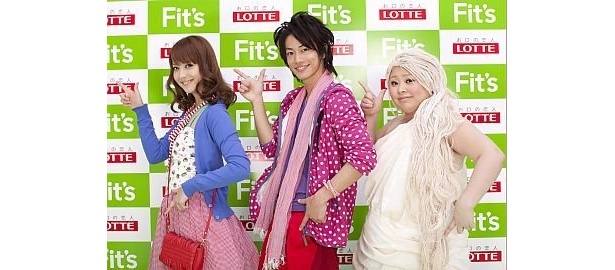 CMで共演した3人