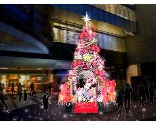 ヒカリエのクリスマスプロモーションに「ミニーマウス」登場！約7メートルのオリジナルツリーも