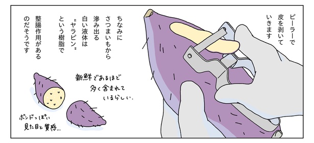 真夜中にスイートポテトを焼く話08