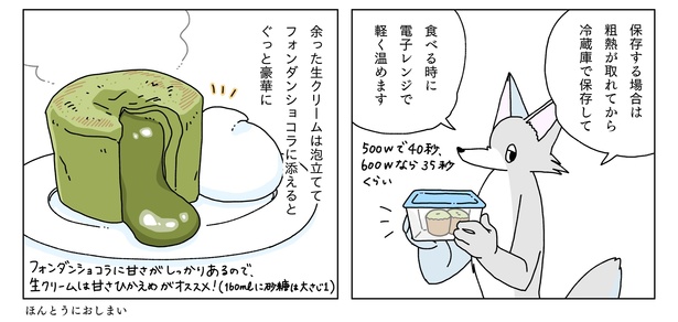 初夏の日に緑茶のフォンダンショコラを焼く話28