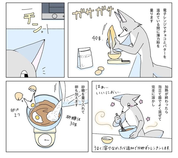 冬の日にブラウニーを焼く話12