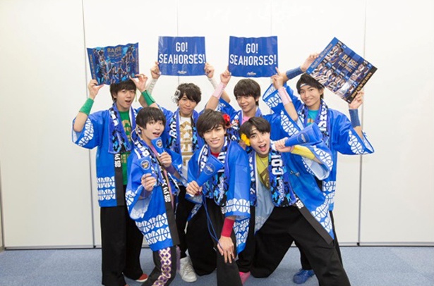 祭nine.が応援に駆けつけてくれた。試合前にはライブも開催