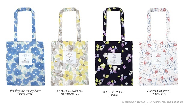 サンリオキャラクターズ×Wpc. Patterns はっ水トートバッグ