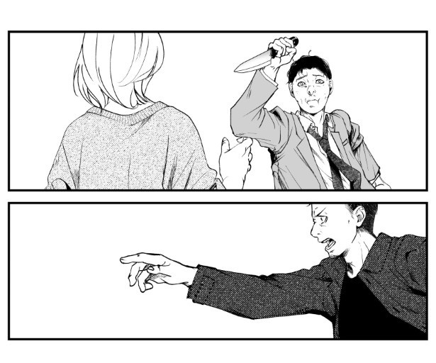 犯人を予想する漫画「仮門」P214