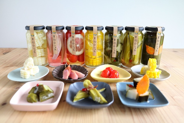 「CANVAS BASE(キャンバスベース)」「東松山ふぉれ」の東松山市産の旬野菜を使用した特製ピクルス