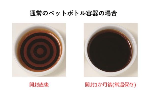 時間経過による変色は、醤油において当たり前とされていた