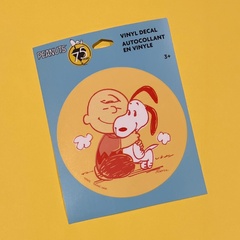 「PEANUTS 75周年 スヌーピー ビニールデカール ステッカー」(704円)
