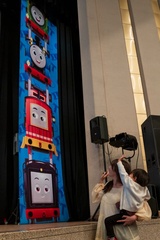 「トーマスが好き！」と教えてくれたりく君